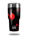 Skin Decal Wrap for K2 Element Tumbler 30oz - Lots of Dots Red on Black (TUMBLER NOT INCLUDED) by WraptorSkinz