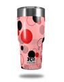 Skin Decal Wrap for K2 Element Tumbler 30oz - Lots of Dots Red on Pink (TUMBLER NOT INCLUDED) by WraptorSkinz