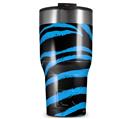 WraptorSkinz Skin Wrap compatible with 2017 and newer RTIC Tumblers 30oz Zebra Blue (TUMBLER NOT INCLUDED)