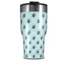 WraptorSkinz Skin Wrap compatible with 2017 and newer RTIC Tumblers 30oz Kearas Daisies Seafoam (TUMBLER NOT INCLUDED)