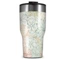 WraptorSkinz Skin Wrap compatible with 2017 and newer RTIC Tumblers 30oz Flowers Pattern 02 (TUMBLER NOT INCLUDED)