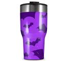 WraptorSkinz Skin Wrap compatible with 2017 and newer RTIC Tumblers 30oz Deathrock Bats Purple (TUMBLER NOT INCLUDED)