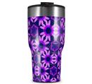WraptorSkinz Skin Wrap compatible with 2017 and newer RTIC Tumblers 30oz Daisies Purple (TUMBLER NOT INCLUDED)