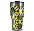 WraptorSkinz Skin Wrap compatible with 2017 and newer RTIC Tumblers 30oz Daisies Yellow (TUMBLER NOT INCLUDED)