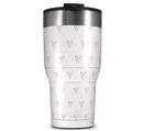 WraptorSkinz Skin Wrap compatible with 2017 and newer RTIC Tumblers 30oz Hearts Pink (TUMBLER NOT INCLUDED)