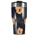 WraptorSkinz Skin Wrap compatible with 2017 and newer RTIC Tumblers 30oz Poppy Orange Navy (TUMBLER NOT INCLUDED)