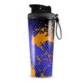 Skin Wrap Decal for IceShaker 2nd Gen 26oz Halftone Splatter Orange Blue (SHAKER NOT INCLUDED)