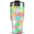 Skin Wrap Decal for 2017 RTIC Tumblers 40oz Brushed Cirlces Multi Light (TUMBLER NOT INCLUDED)