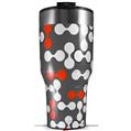 Skin Wrap Decal for 2017 RTIC Tumblers 40oz Locknodes 04 Red (TUMBLER NOT INCLUDED)