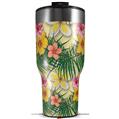 Skin Wrap Decal for 2017 RTIC Tumblers 40oz Beach Flowers 02 Yellow Sunshine (TUMBLER NOT INCLUDED)