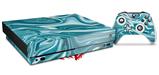 Skin Wrap for XBOX One X Console and Controller Blue Marble
