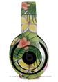 WraptorSkinz Skin Decal Wrap compatible with Beats Studio 2 and 3 Wired and Wireless Headphones Beach Flowers 02 Sage Green Skin Only (HEADPHONES NOT INCLUDED)