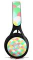 WraptorSkinz Skin Decal Wrap compatible with Beats EP Headphones Brushed Cirlces Multi Light Skin Only HEADPHONES NOT INCLUDED