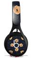 WraptorSkinz Skin Decal Wrap compatible with Beats EP Headphones Poppy Orange Navy Skin Only HEADPHONES NOT INCLUDED