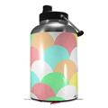 Skin Decal Wrap for 2017 RTIC One Gallon Jug Brushed Cirlces Multi Light (Jug NOT INCLUDED) by WraptorSkinz