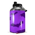 Skin Decal Wrap for 2017 RTIC One Gallon Jug Deathrock Bats Purple (Jug NOT INCLUDED) by WraptorSkinz