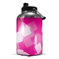Skin Decal Wrap for 2017 RTIC One Gallon Jug Bokeh Squared Hot Pink (Jug NOT INCLUDED) by WraptorSkinz