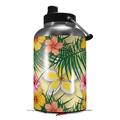 Skin Decal Wrap for 2017 RTIC One Gallon Jug Beach Flowers 02 Yellow Sunshine (Jug NOT INCLUDED) by WraptorSkinz