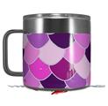 Skin Decal Wrap for Yeti Coffee Mug 14oz Scales Pink Purple - 14 oz CUP NOT INCLUDED by WraptorSkinz