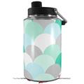 Skin Decal Wrap for Yeti 1 Gallon Jug Brushed Circles Seafoam - JUG NOT INCLUDED by WraptorSkinz