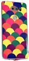Skin Decal Wrap for LG V30 Brushed Cirlces Multi Dark