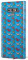 Decal style Skin Wrap compatible with Samsung Galaxy Note 9 Crabs and Shells Blue Medium