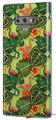 Decal style Skin Wrap compatible with Samsung Galaxy Note 9 Famingos and Flowers Sage Green