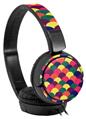 Decal style Skin Wrap for Sony MDR ZX110 Headphones Brushed Cirlces Multi Dark (HEADPHONES NOT INCLUDED)