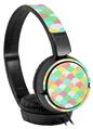 Decal style Skin Wrap for Sony MDR ZX110 Headphones Brushed Cirlces Multi Light (HEADPHONES NOT INCLUDED)