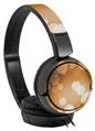 Decal style Skin Wrap for Sony MDR ZX110 Headphones Bokeh Hex Orange (HEADPHONES NOT INCLUDED)