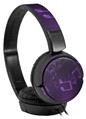 Decal style Skin Wrap for Sony MDR ZX110 Headphones Bokeh Music Purple (HEADPHONES NOT INCLUDED)