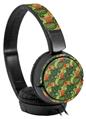 Decal style Skin Wrap for Sony MDR ZX110 Headphones Famingos and Flowers Sage Green (HEADPHONES NOT INCLUDED)