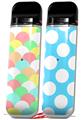 Skin Decal Wrap 2 Pack for Smok Novo v1 Brushed Cirlces Multi Light VAPE NOT INCLUDED