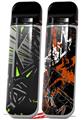 Skin Decal Wrap 2 Pack for Smok Novo v1 Baja 0023 Lime Green VAPE NOT INCLUDED