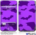iPod Touch 2G & 3G Skin - Deathrock Bats Purple