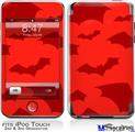 iPod Touch 2G & 3G Skin - Deathrock Bats Red