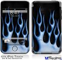 iPod Touch 2G & 3G Skin - Metal Flames Blue