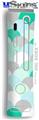 XBOX 360 Faceplate Skin - Brushed Circles Seafoam