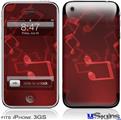 iPhone 3GS Skin - Bokeh Music Red
