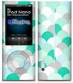 iPod Nano 5G Skin - Brushed Circles Seafoam