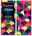 iPod Nano 5G Skin - Brushed Cirlces Multi Dark