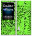 iPod Nano 5G Skin - Folder Doodles Neon Green