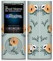 iPod Nano 5G Skin - Poppy Orange Light Blue