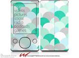 Brushed Circles Seafoam - Decal Style skin fits Zune 80/120GB  (ZUNE SOLD SEPARATELY)