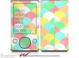Brushed Cirlces Multi Light - Decal Style skin fits Zune 80/120GB  (ZUNE SOLD SEPARATELY)
