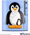 Sony PS3 Skin - Penguins on Blue