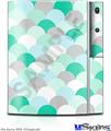 Sony PS3 Skin - Brushed Circles Seafoam