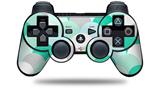 Sony PS3 Controller Decal Style Skin - Brushed Circles Seafoam (CONTROLLER NOT INCLUDED)