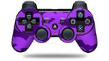 Sony PS3 Controller Decal Style Skin - Deathrock Bats Purple (CONTROLLER NOT INCLUDED)