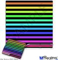 Decal Skin compatible with Sony PS3 Slim Stripes Rainbow